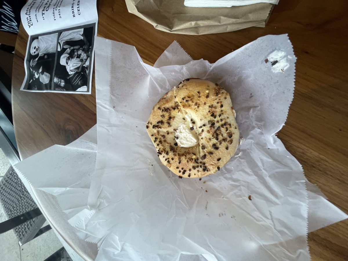 #4 Garlic bagel with plain cream cheese