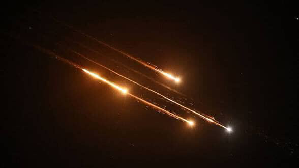 Missiles enter Jordanian skies (Credit: Sanad Abuali)