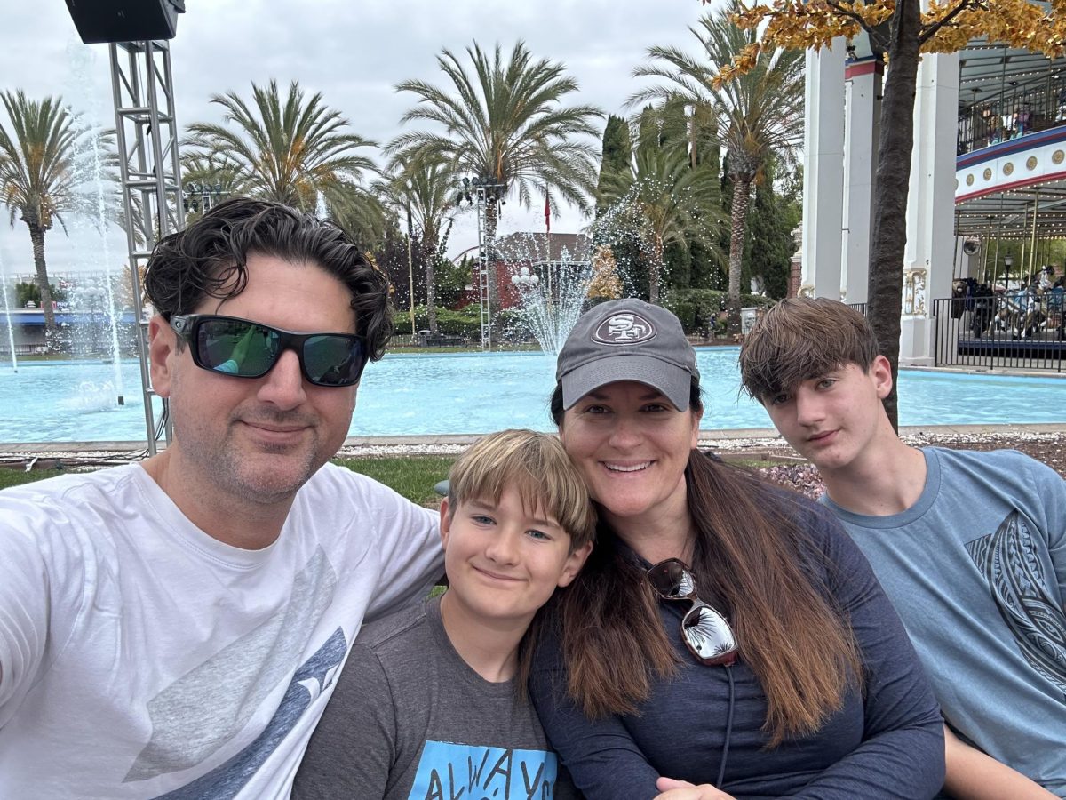 Fobian and family on one of many vacations.