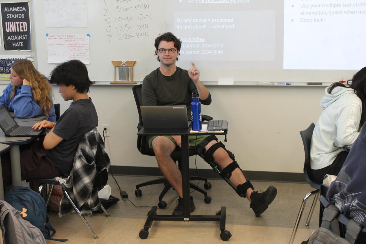 Mr. Lee teaches his AP African American Studies course on April 27, 2026.