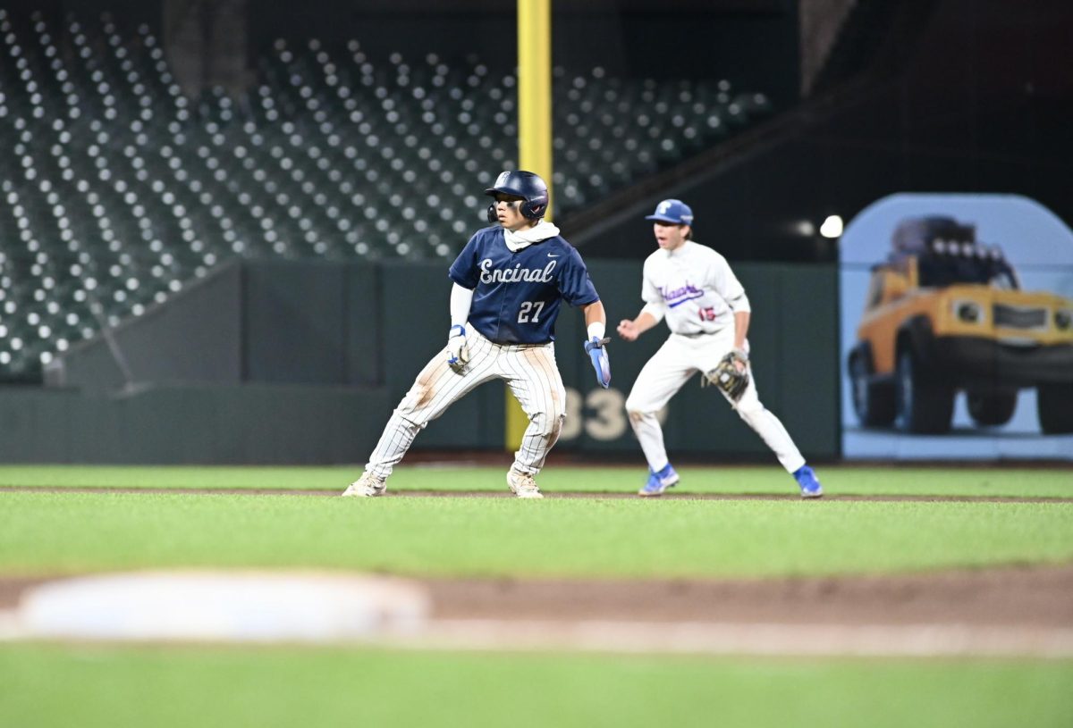 Senior Evan Furuichi leads off of second base against Tamalpais on May 2, 2026.