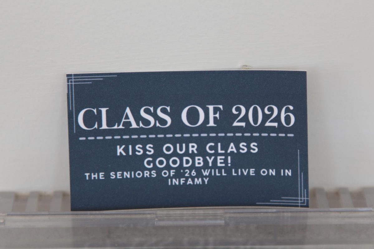 A card left around campus on June 1, 2026. The back of the card claimed, "there are 10,000 of these hidden around the school."